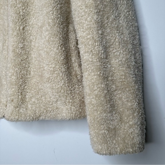 Pendleton Women's Cream Fuzzy Sherpa Zip Up Jacket Size XL - Picture 4 of 9